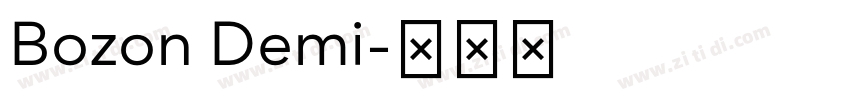 Bozon Demi字体转换